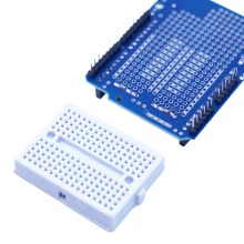 아두이노 호환 프로토 쉴드(미니 브레드보드 포함) Arduino Prototype Shield 아두이노/C/C++/마이크로파이썬